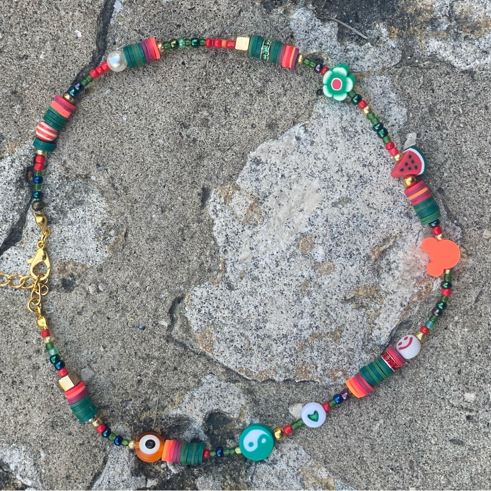 Mickey Mouse beaded choker‎ necklace - Picture 12 of 14